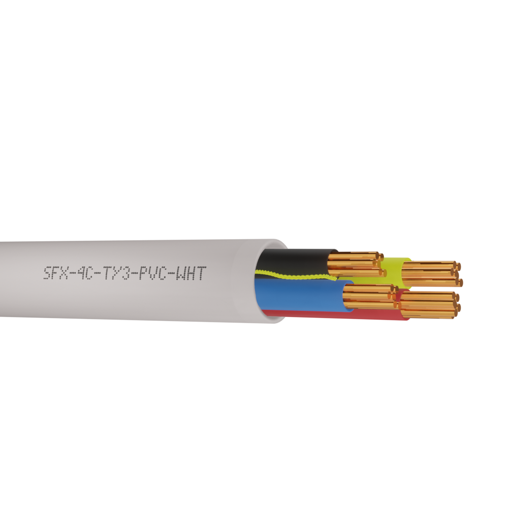 4 Core TCCA Alarm Cable White 100M Dum